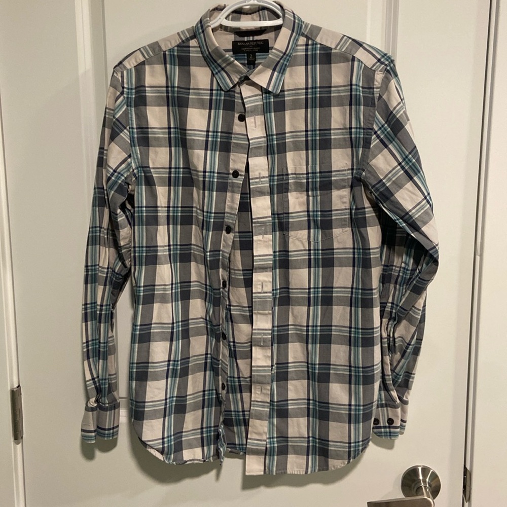 Banana Republic stripped button down